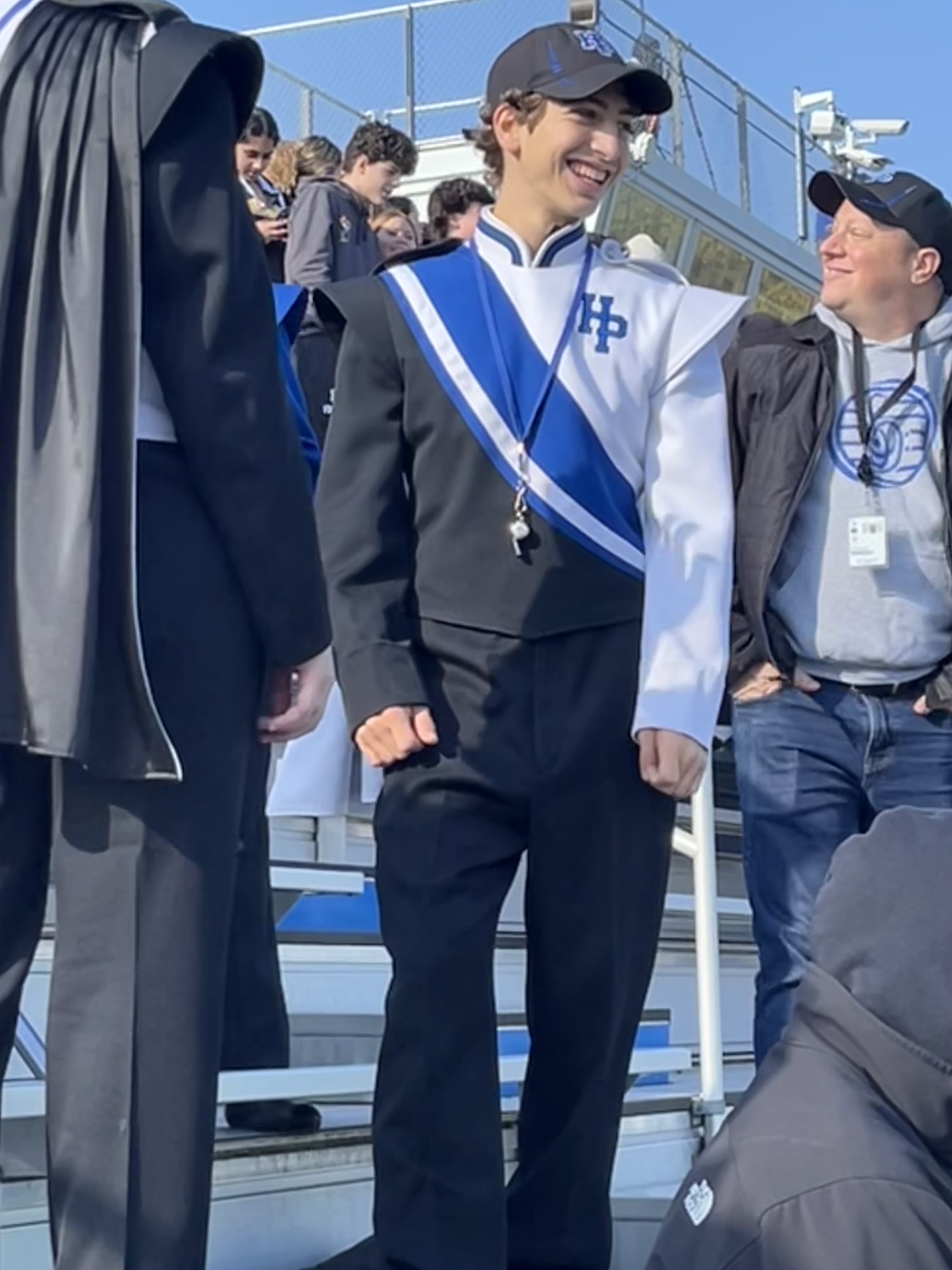 Happy drum major