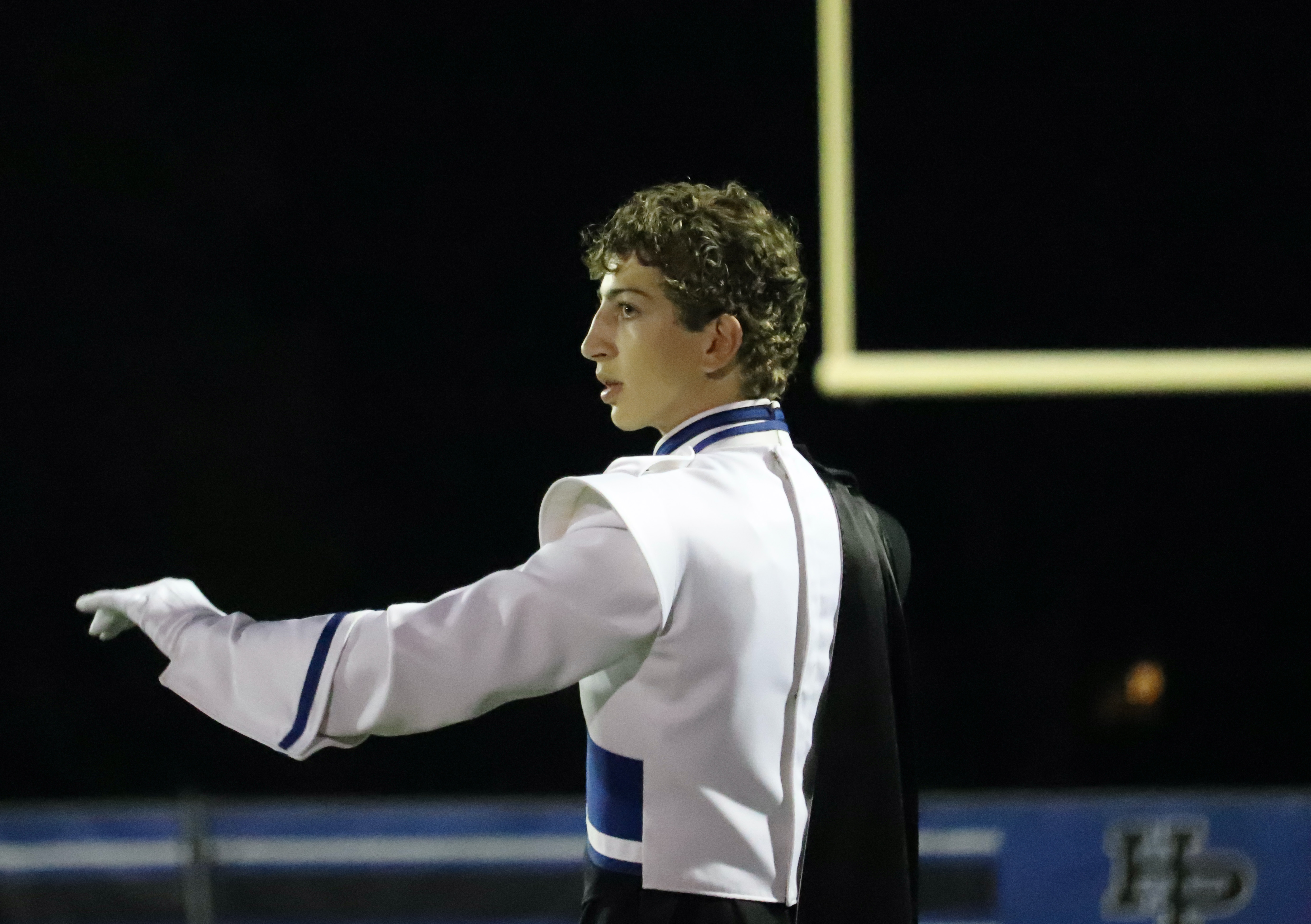 Conducting and watching another drum major