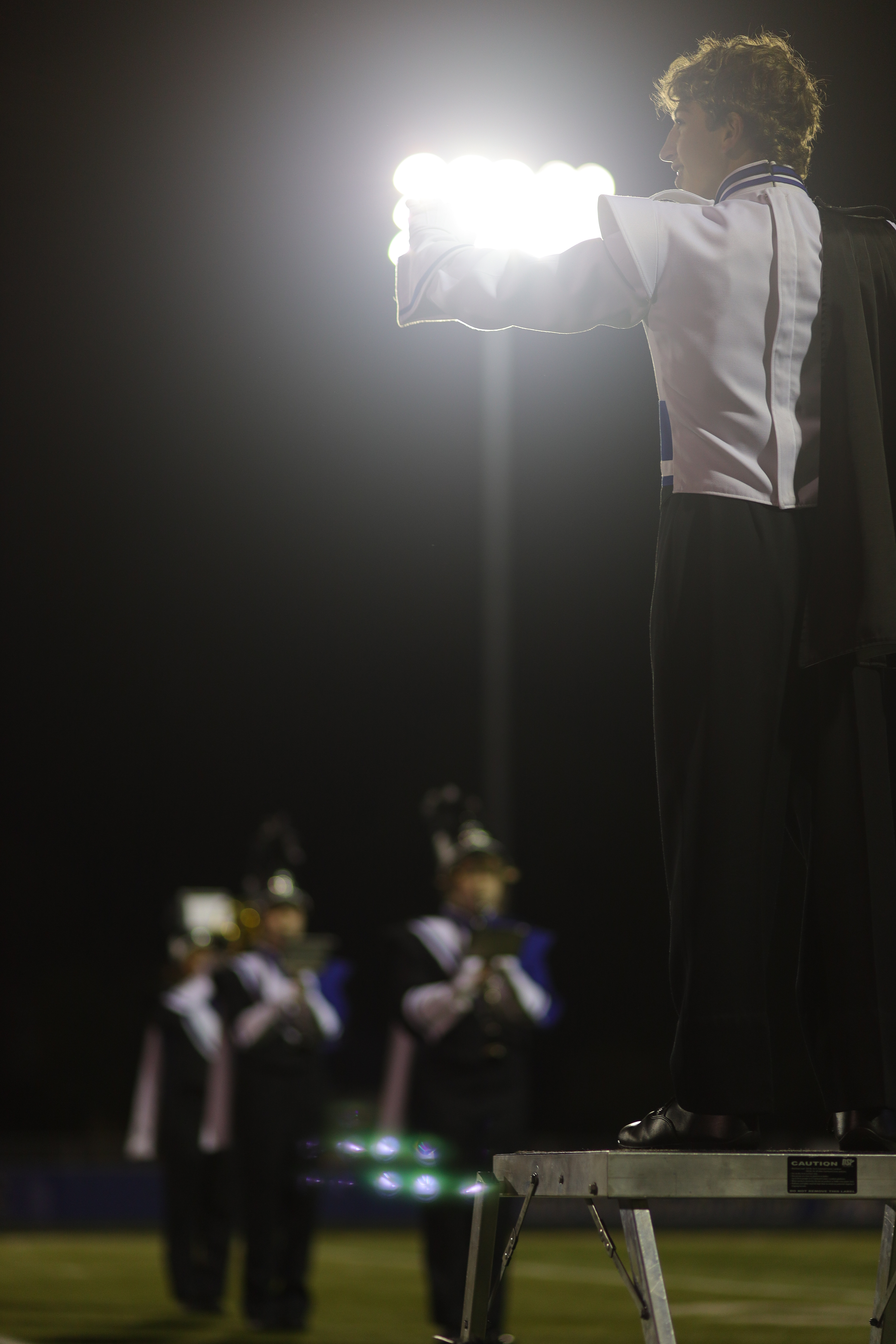 Conducting under the Friday night lights