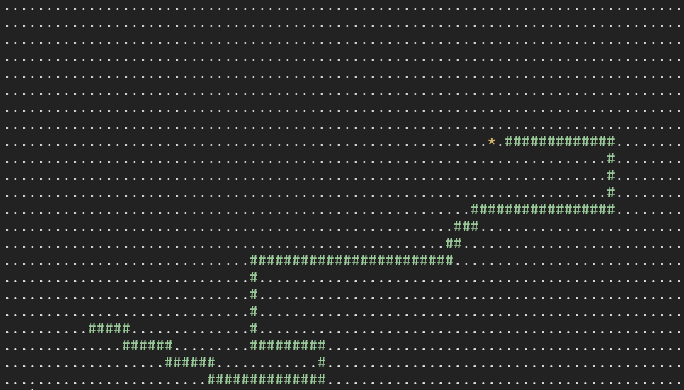 Screenshot of snake game