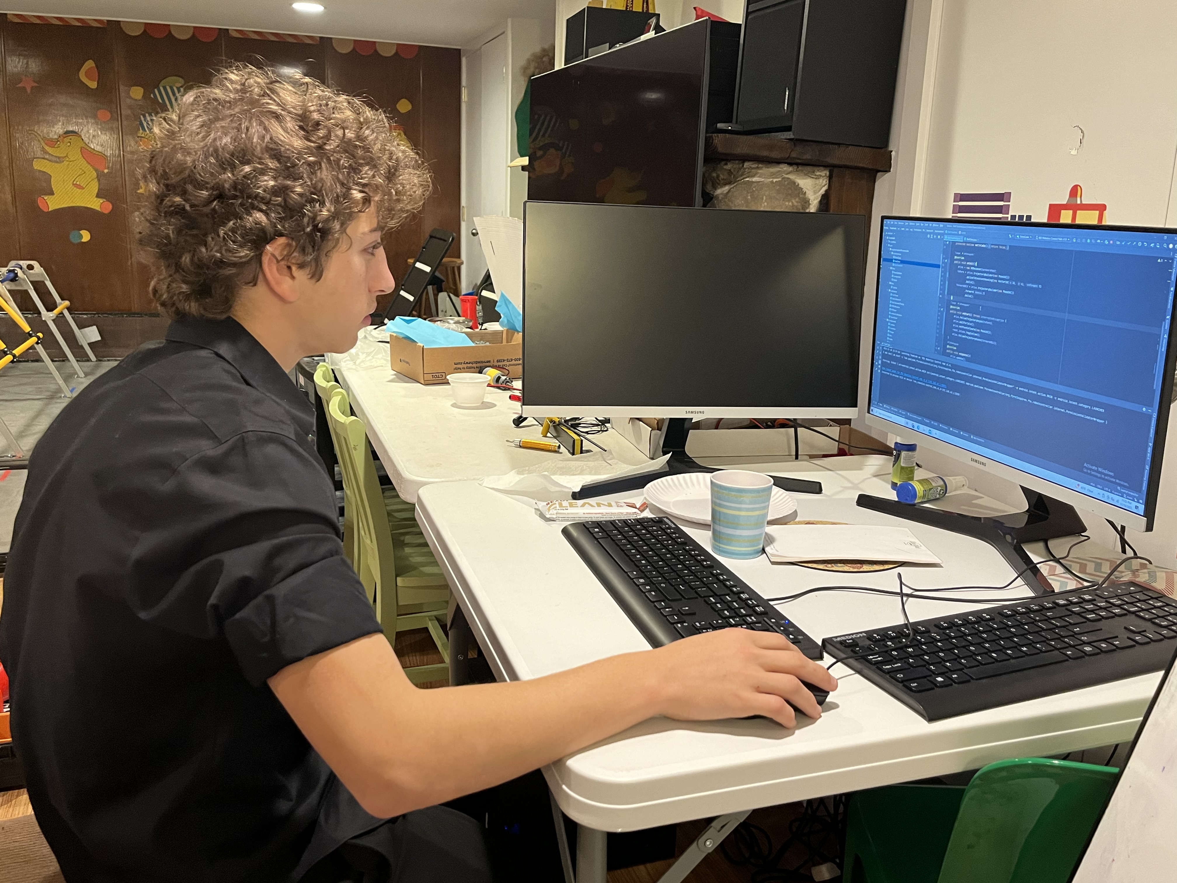Coding from home robotics lab